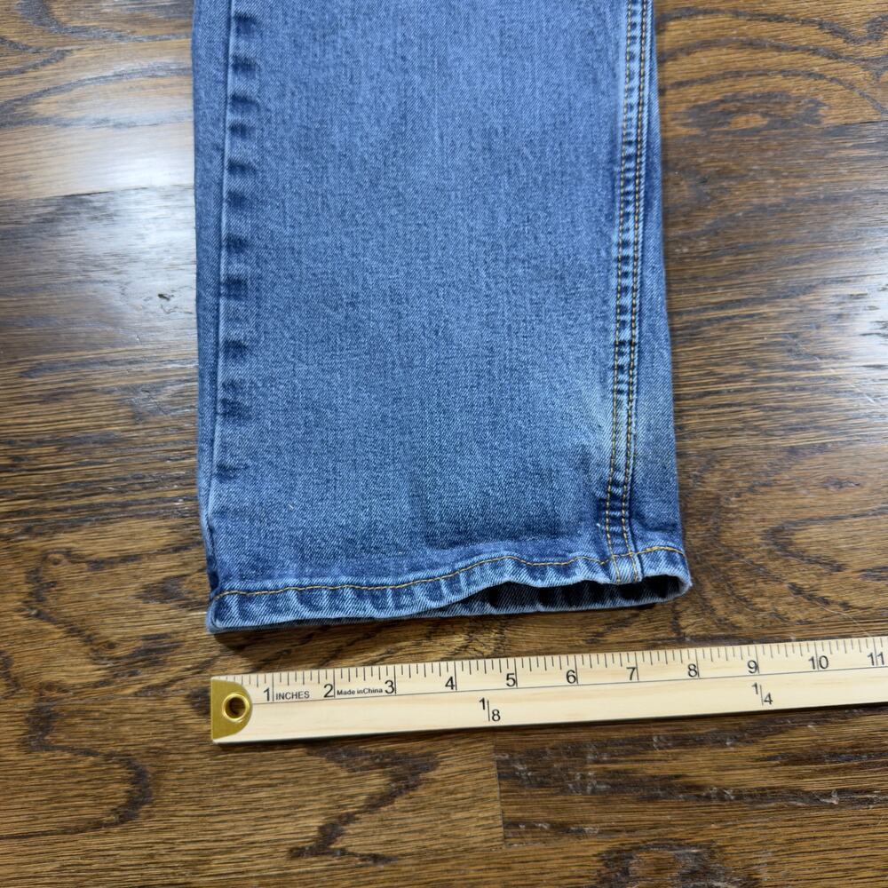 Levi's 505 Regular Fit Jeans Mens 38x30 Medium Wash Denim Straight Leg - Picture 6 of 10